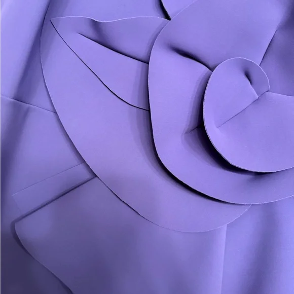 Chiara Boni Dress, Size 8, Dark Lavender. Special Order Color. - Picture 2 of 6